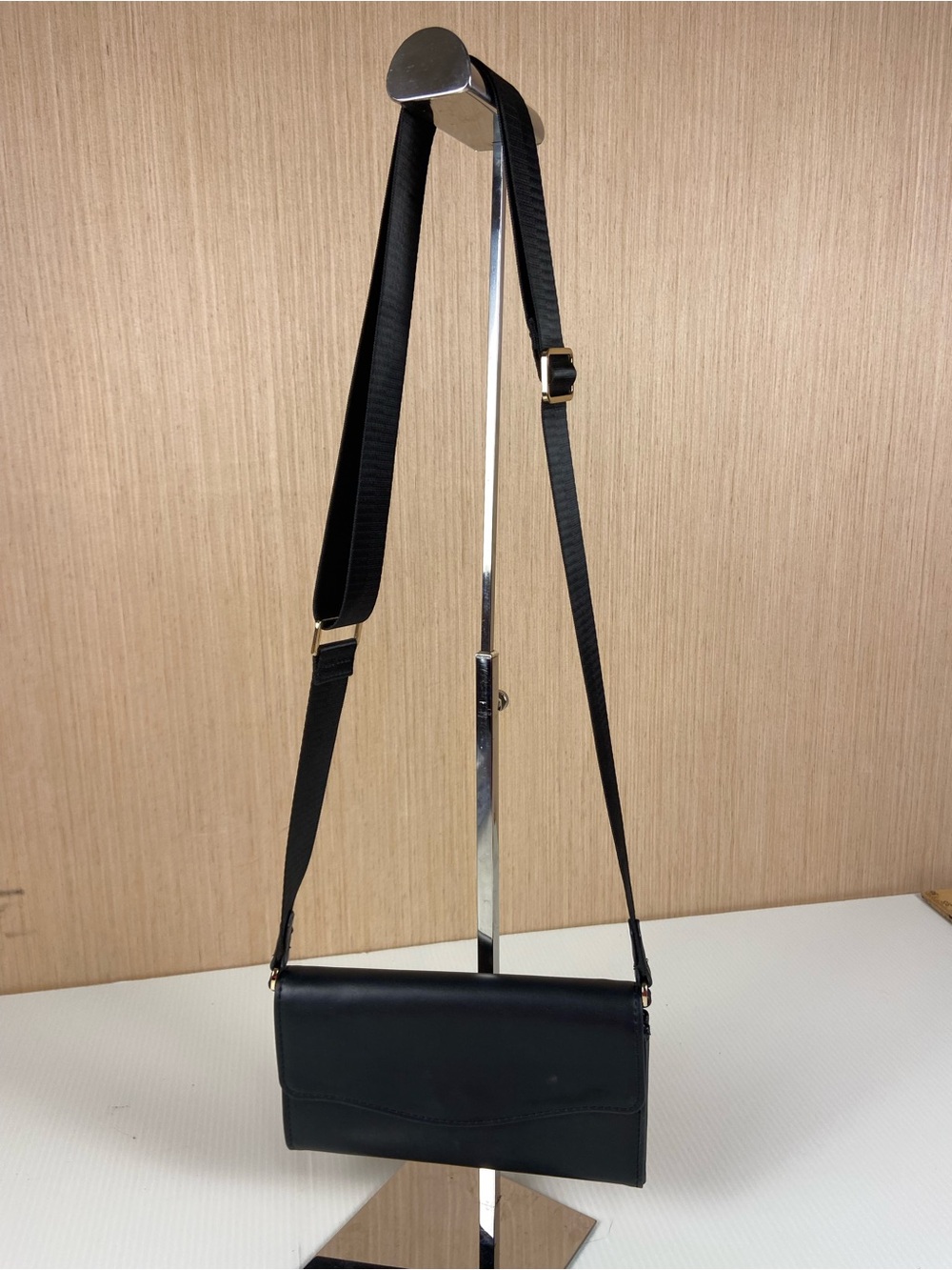 A New Day Black Wallet Crossbody Convertible Clutch Organizer Bag